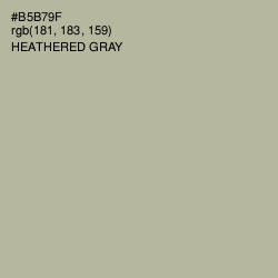 #B5B79F - Heathered Gray Color Image